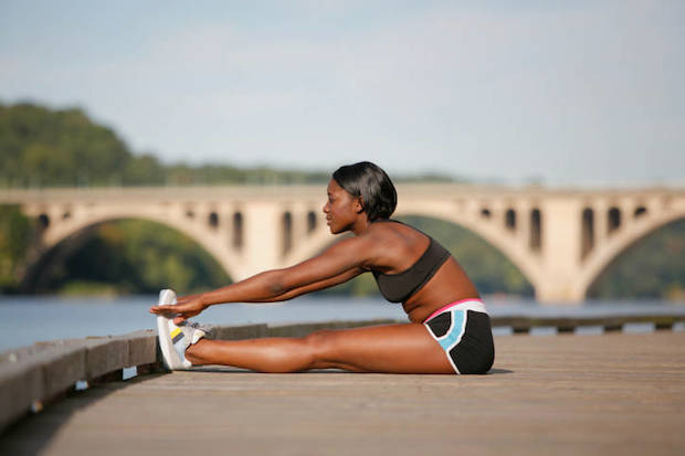 stretching