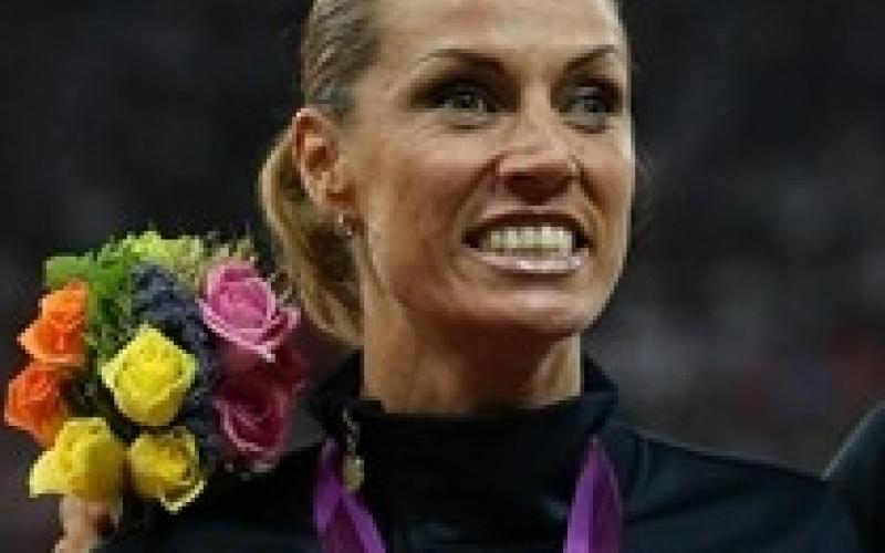 Annalisa Minetti sul podio alle Paralimpiadi di Londra 2012