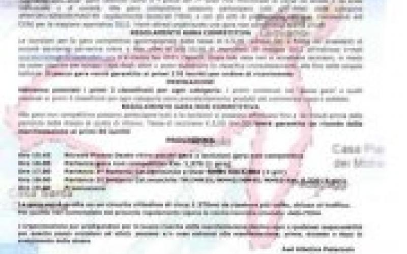 1° Podistica "Corriamo con...stile": scadenza iscrizioni