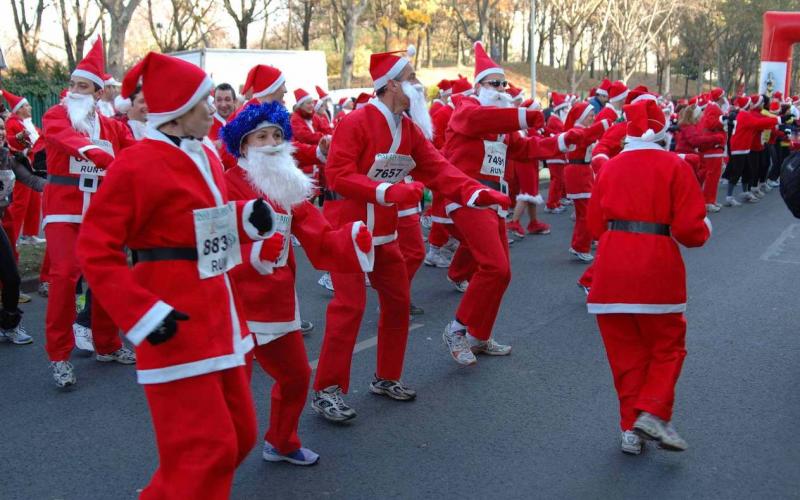 Il riscaldamento dei Babbi Natale